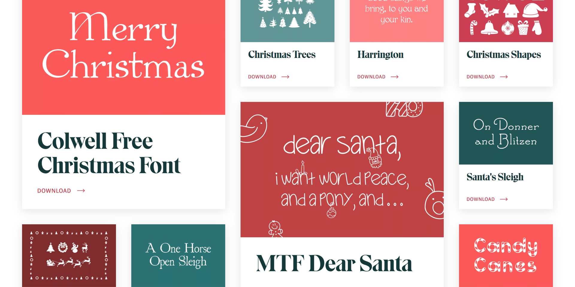 free christmas fonts for procreate