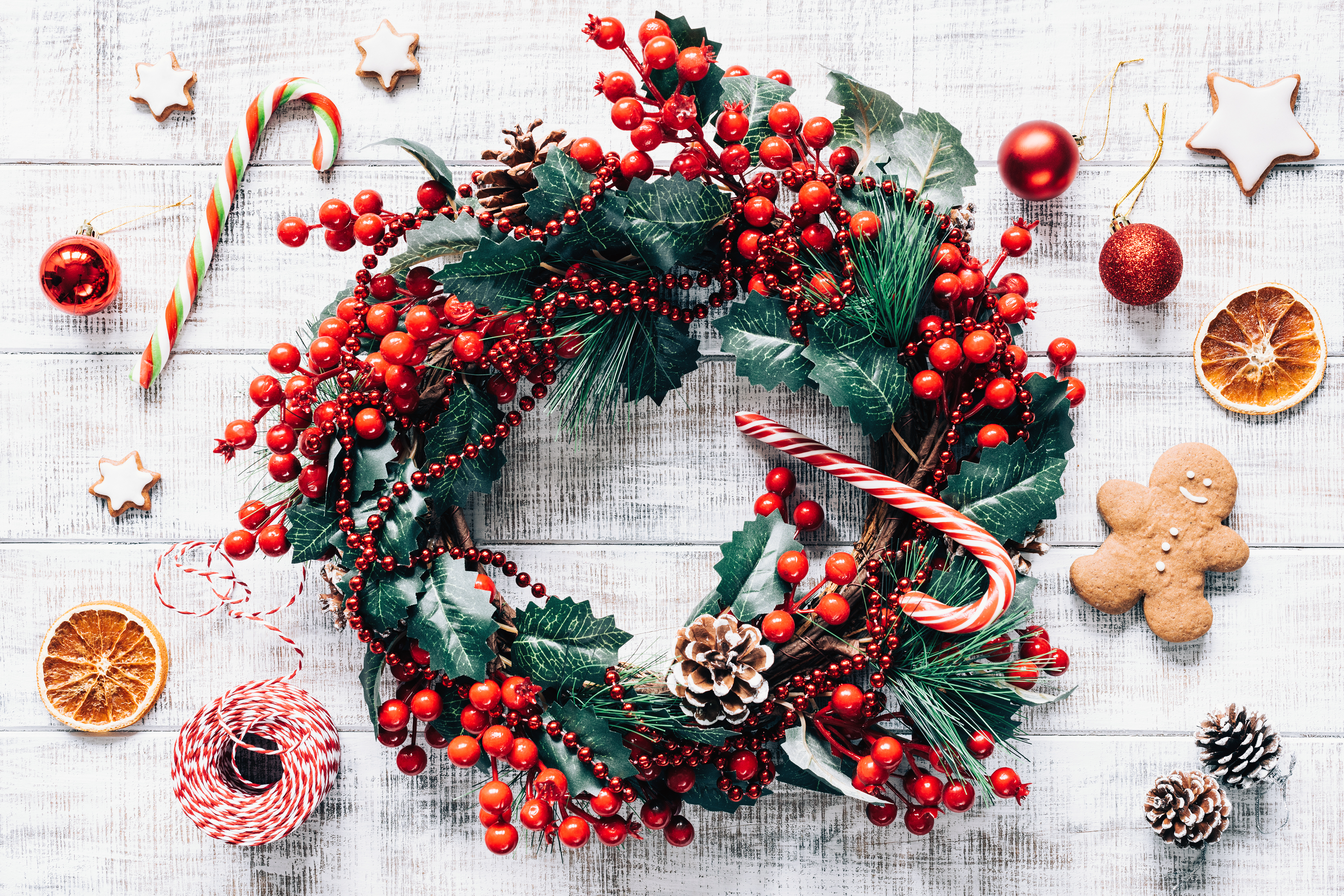 original lighted christmas wreaths